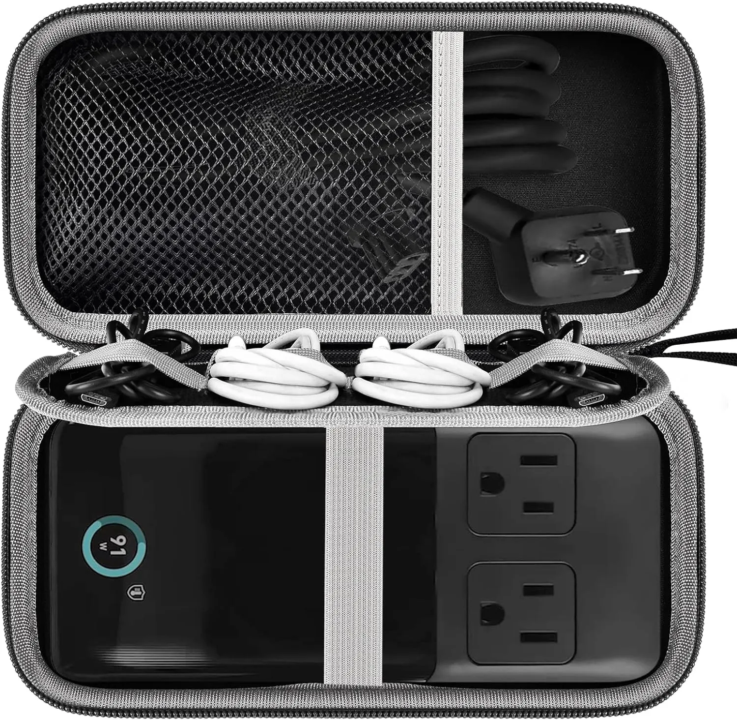 Travel Case for Anker 727/ Prime 6-in-1 USB C Charging Station (GaNPrime 101W), Power Strip Organizer Bag for Cables and Accessories - Efficient Solution for On-the-Go Charging Needs (Box Only)
