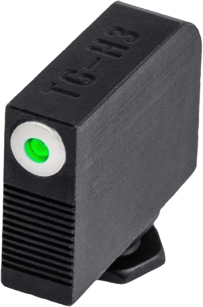 TRUGLO Tritium Pro Night Sights, Compatible with Glock Handgun Models | Compact Durable Glow-in-The-Dark Front & Rear Gun Sight Set with Focus Lock Front Ring