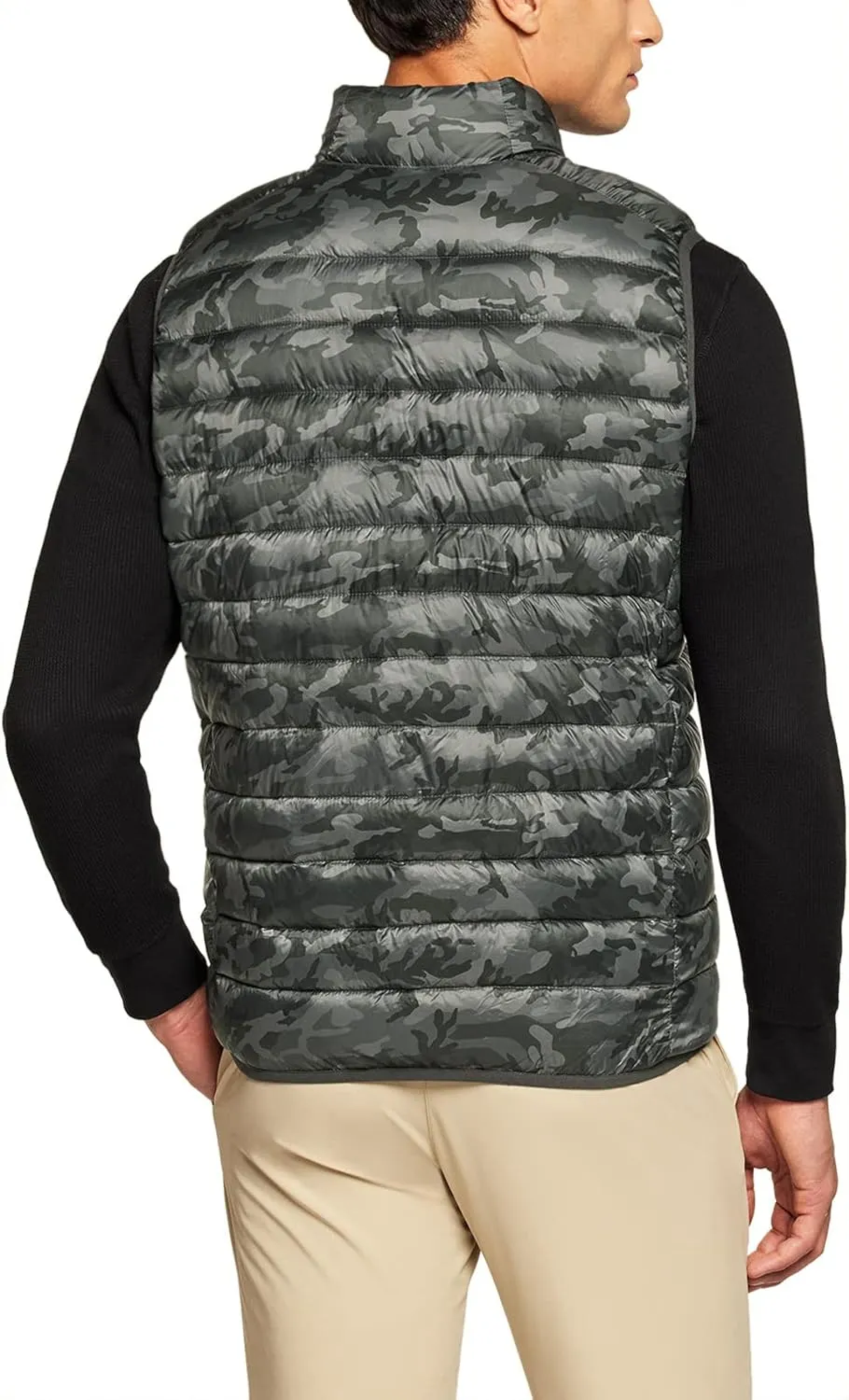TSLA Men's Lightweight Packable Accent Puffer Vest, Water-Resistant Winter Outdoor Vests