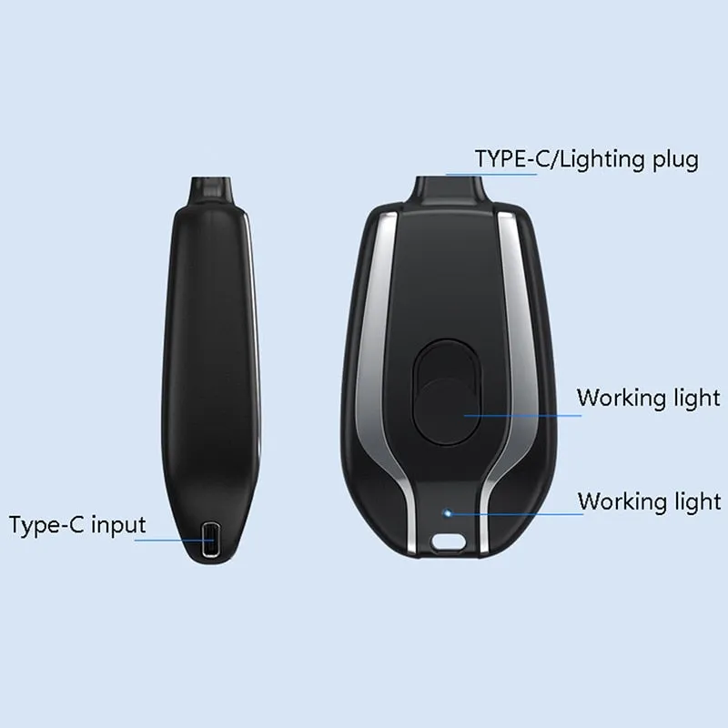Ultra-Compact Mini Battery Pack Compatible Iphone Type C Android