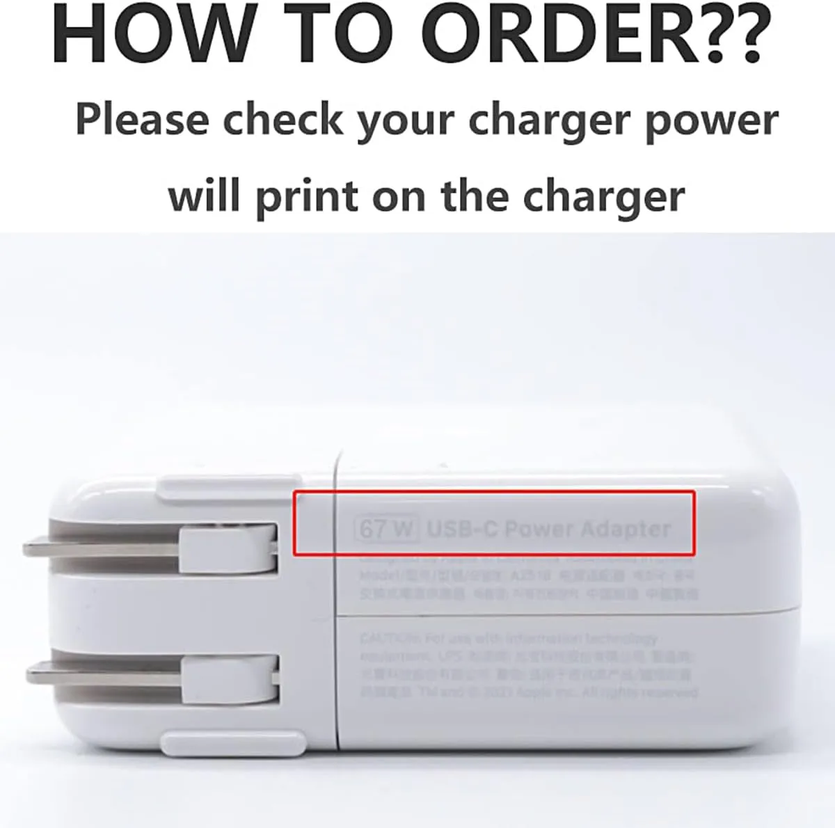Ultra-Thin Soft Silicone Charger Sleeve Cover for MacBook Pro 14 inch 2024-2021 M3 A2918 A2992 M2 A2779 M1 A2442 Pro 8-core 67W/61W Power Adapter Case for Mac Pro 13 M2 2016-2022, White