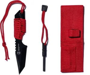 Uncharted Supply Prospector Knife – 3.5” Long Emergency Survival Kit Necessity with Protective Case and Ferro Rod – Perfect for Hunting, Camping, Fishing, EDC