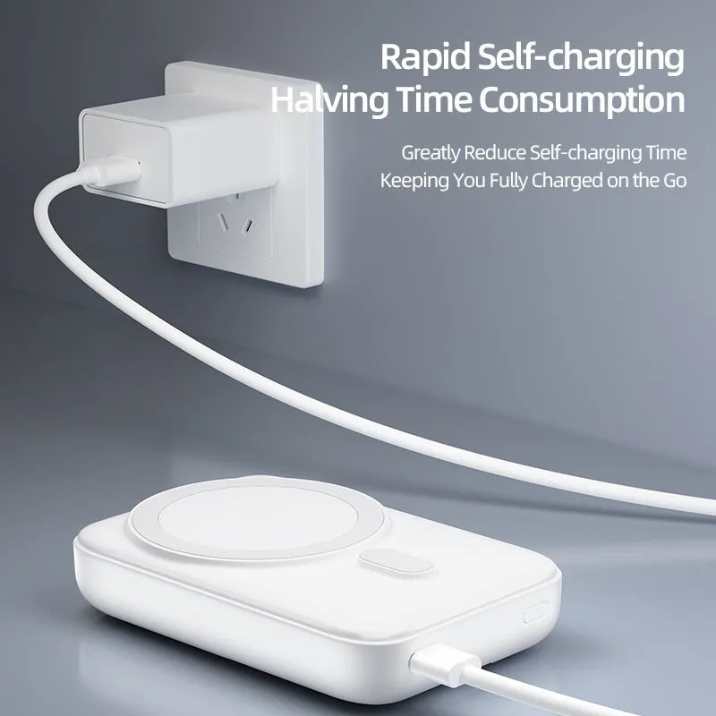 Universal Magnetic Wireless Power Bank | 18W Fast Charging | Compatible with Samsung & Apple Watch