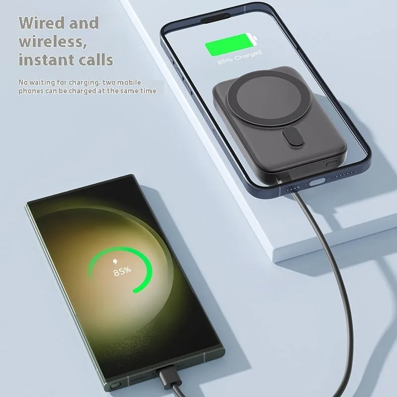 Universal Magnetic Wireless Power Bank | 18W Fast Charging | Compatible with Samsung & Apple Watch