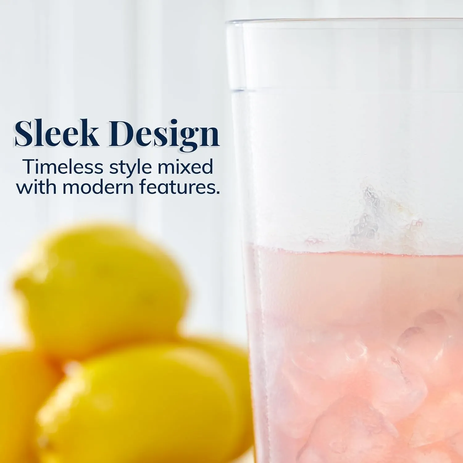 US Acrylic Cafe Plastic Reusable Tumblers (Set of 16) 20-ounce Water Cups in Clear | Value Set of Restaurant Style Drinking Glasses, Stackable, BPA-free, Made in the USA | Top-rack Dishwasher Safe