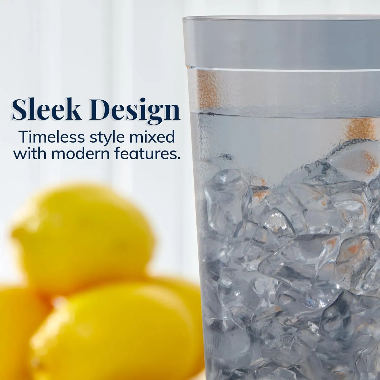 US Acrylic Cafe Plastic Reusable Tumblers (Set of 16) 20-ounce Water Cups in Grey | Value Set of Restaurant Style Drinking Glasses, Stackable, BPA-free, Made in the USA | Top-rack Dishwasher Safe