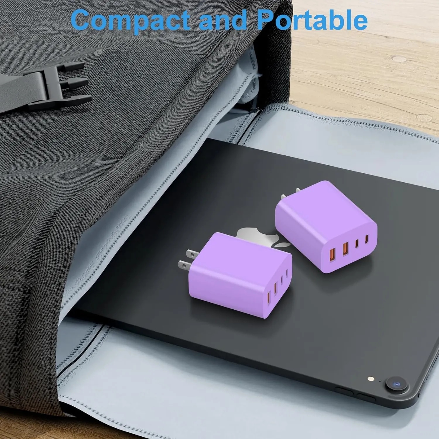 USB C Charger Block,40W USB C Charger Cube,Type C Charging Block,USB Wall Chargers Dual Port PD QC Charging Cube for iPhone 16 15 14 13 12 11 Pro Max XS,iPad, Samsung Phone,Tablet(Purple)