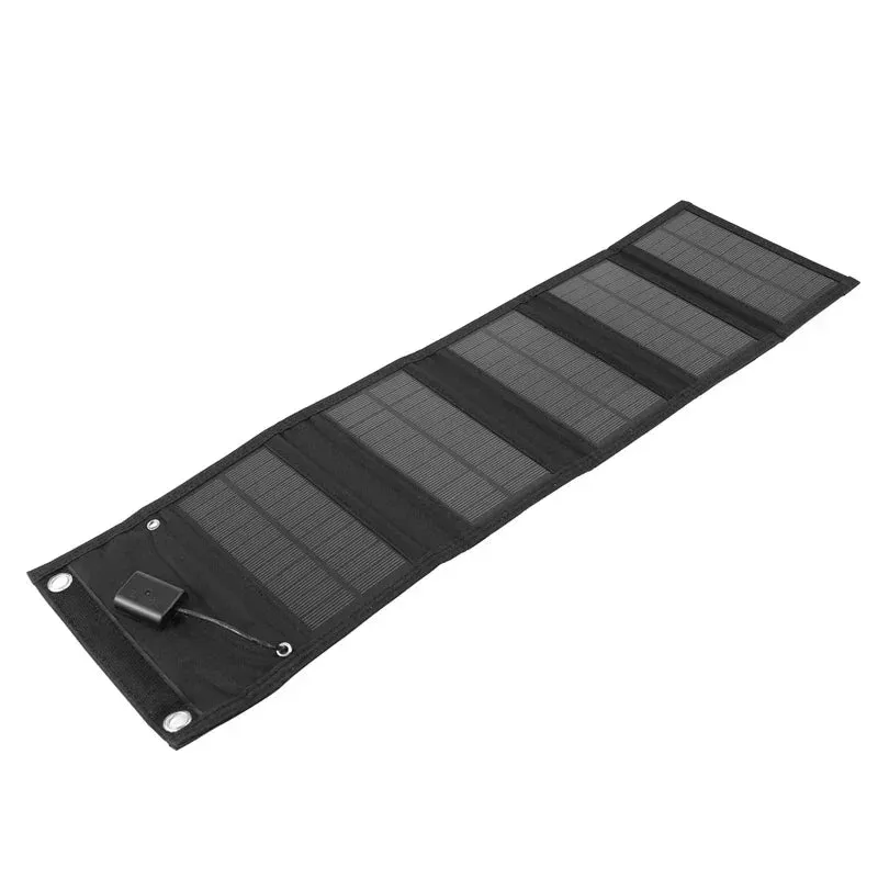 USB solar panel charger 12W Foldable – Waterproof Outdoor Power Bank