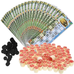 VICASKY 1Set Lotto Game Set Game with Cards Fun Household Entertainment for Adults