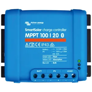 Victron 100/20 SmartSolar MPPT Charge Controller/Regulator (20A) - Advanced Sola