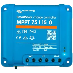 Victron 75/15 SmartSolar MPPT Charge Controller/Regulator (15A) - Efficient Sola