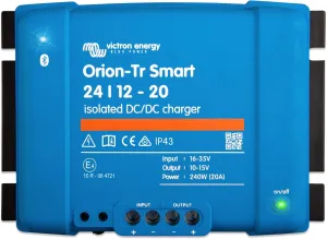 Victron Energy Orion-Tr Smart DC to DC Charger (Bluetooth) - 24/12-Volt 20 amp 240-Watt - Battery Charger for Dual Battery Systems - Isolated