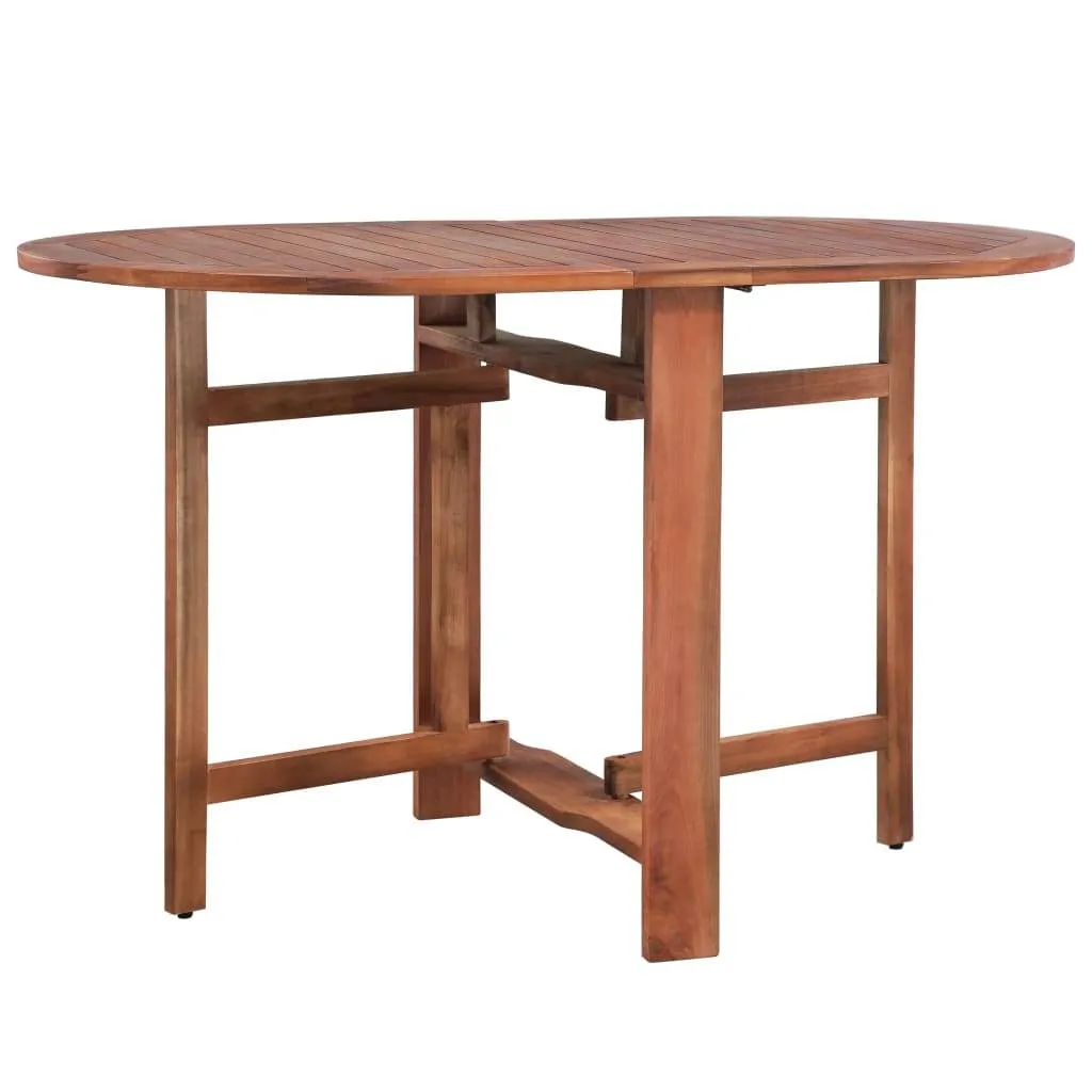 vidaXL Patio Table 47.2"x27.6"x29.1" Solid Acacia Wood