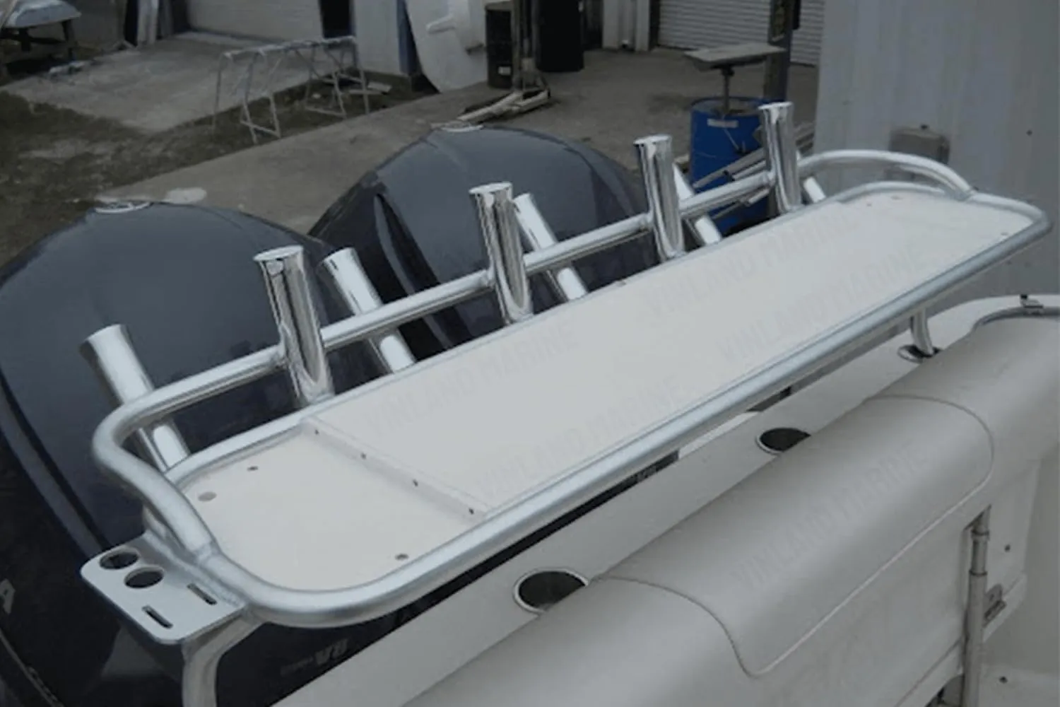 Vinland Marine Weld-on Aluminum Rod Holder w/PVC Liner, for Fishing T-Top, Aluminum Boat, Tig Weld Rod Holder