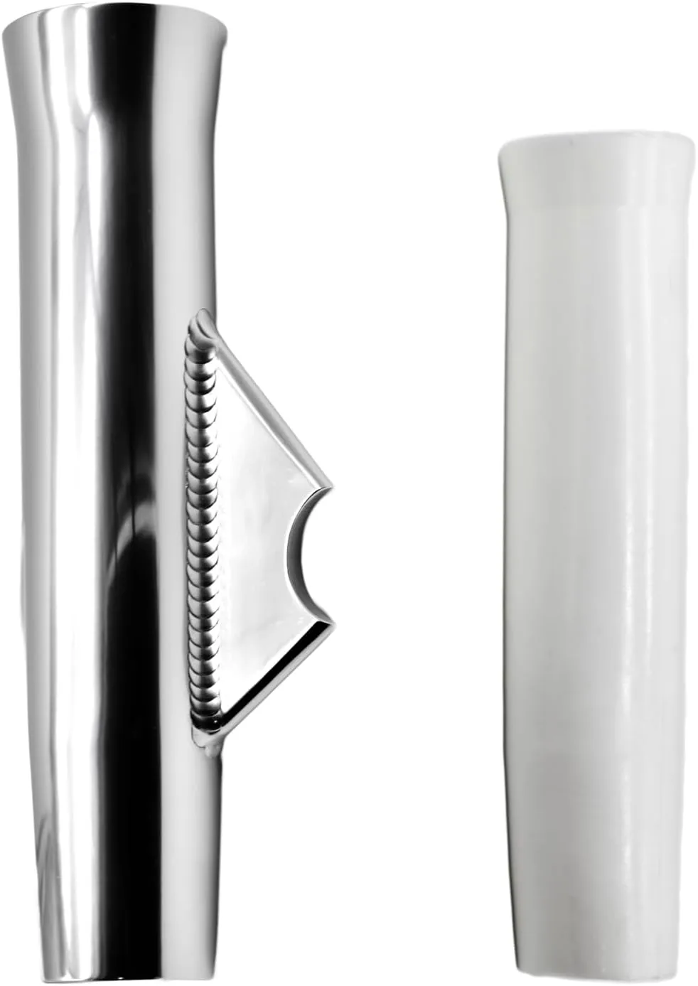Vinland Marine Weld-on Aluminum Rod Holder w/PVC Liner, for Fishing T-Top, Aluminum Boat, Tig Weld Rod Holder
