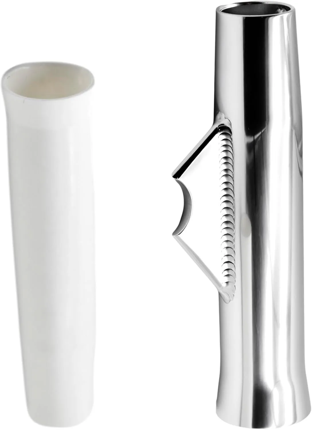 Vinland Marine Weld-on Aluminum Rod Holder w/PVC Liner, for Fishing T-Top, Aluminum Boat, Tig Weld Rod Holder