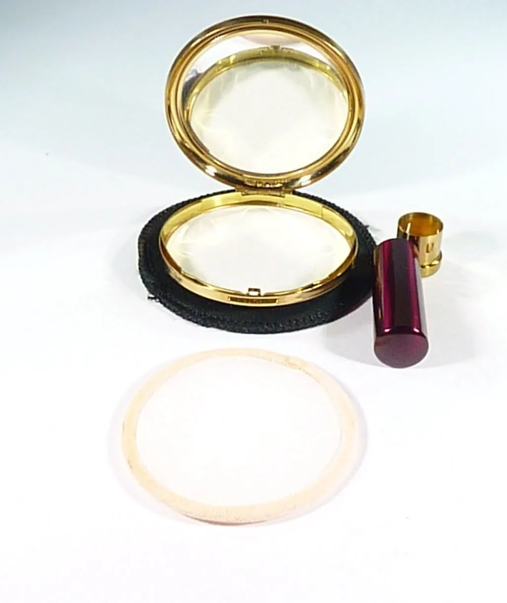 Vintage Compact And Lipstick Case Unused Regent Of London Set 1950s