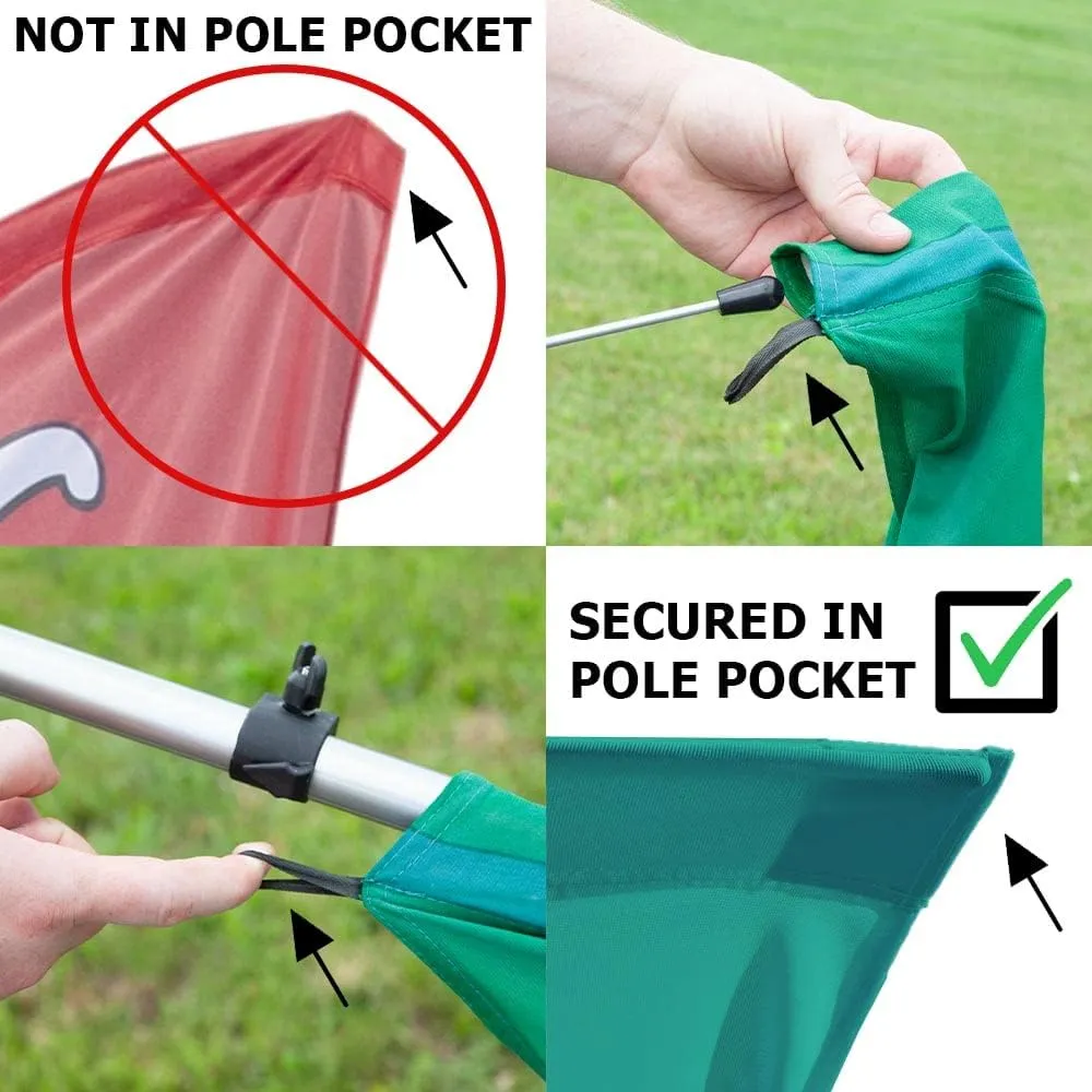 Vispronet Open House Feather Flag Kit - 13.5ft Swooper Flag with Pole Set, Cross Base and Weight Bag - Open House, Realtors, Rentals - Printed in the USA