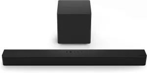 VIZIO V-Series 2.1 Home Theater Sound Bar with DTS Virtual:X, Wireless Subwoofer and Alexa Compatibility, V214x-K6, 2023 Model