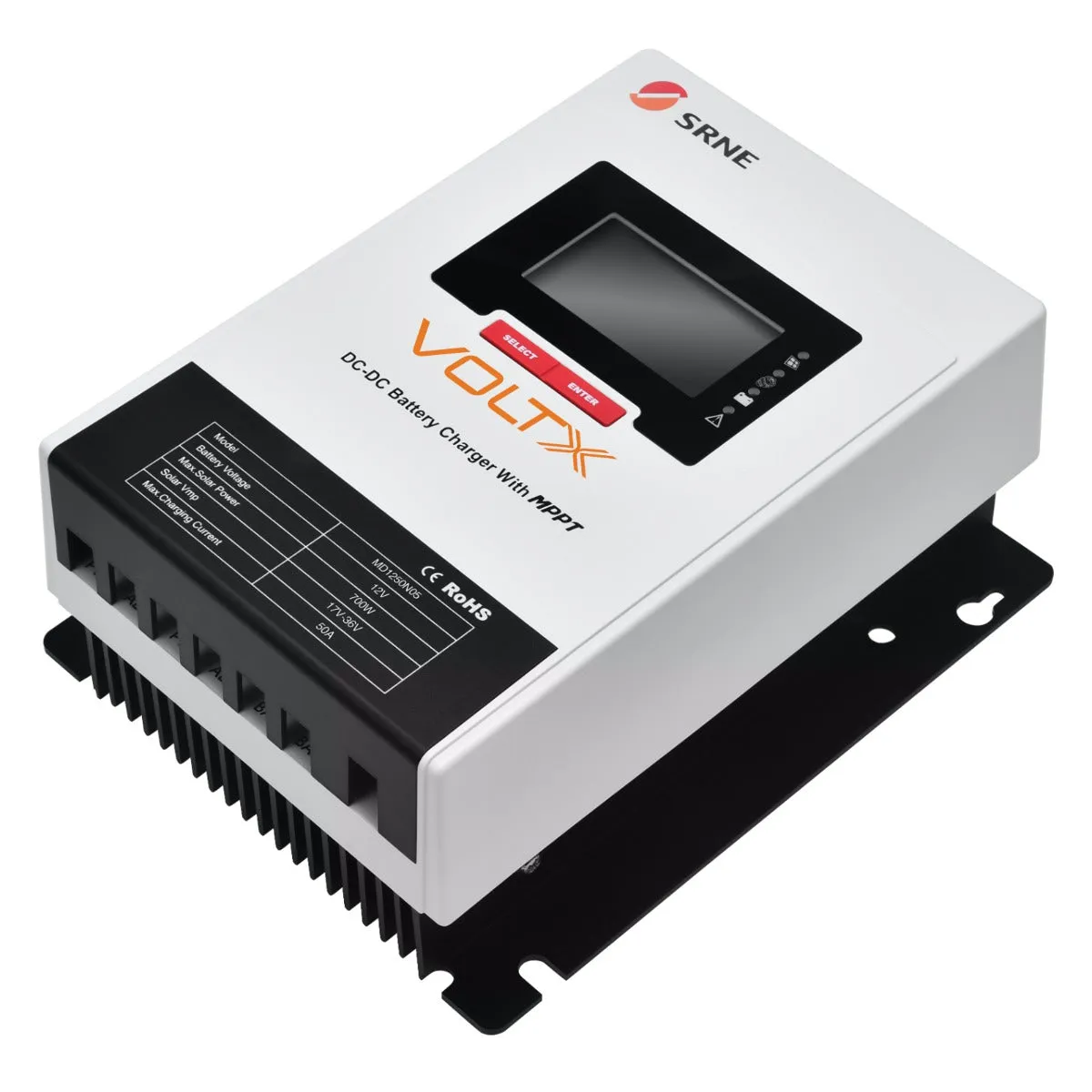 VoltX SRNE 12V 50A DC-DC MPPT LiFePO4 Battery Charger