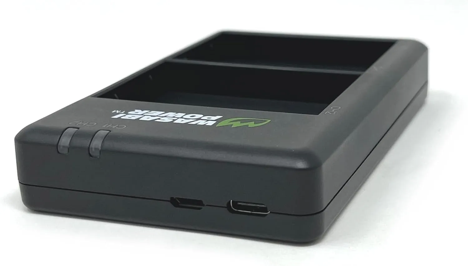 Wasabi Power Dual USB Battery Charger for Olympus BLX-1 and Olympus OM System OM-1