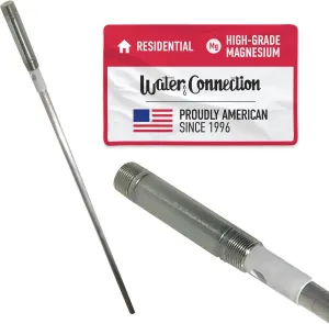 Water Connection, Anode Rod For Bradford White Water Heater, High-Grade AZ31 Magnesium, Thick 3/4" Diameter, Anode With 5” Nipple For How Water Outlet, Extends the Life of Your Tank, 48" long.