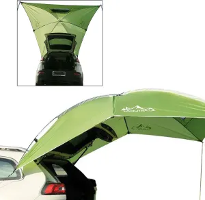 Waterproof Car Tailgate Tent Canopy Car Top Tent Minivan Tent Outdoor Tailgate Shade Awning Tent for Camping, Beach, Picnic and Swimming Pool Camping SUV Car Trunk Tent