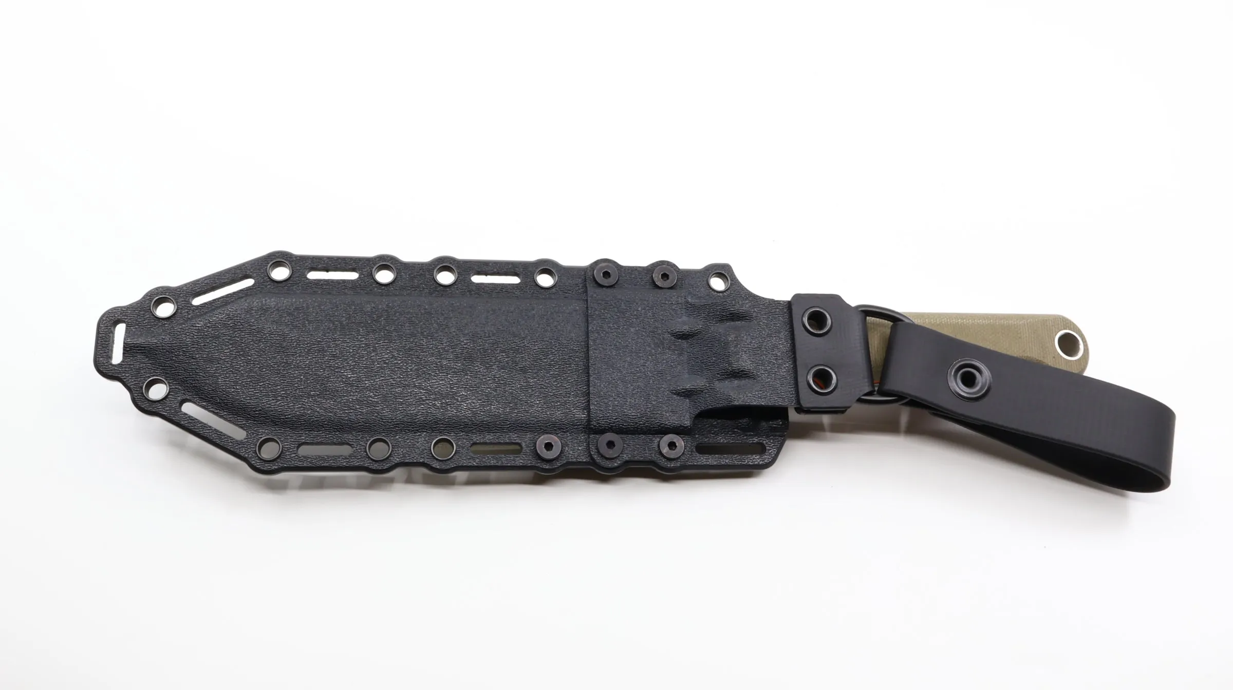 White River OD Green Handle White Stainless Steel Fixed Blade Knife - WRFC7