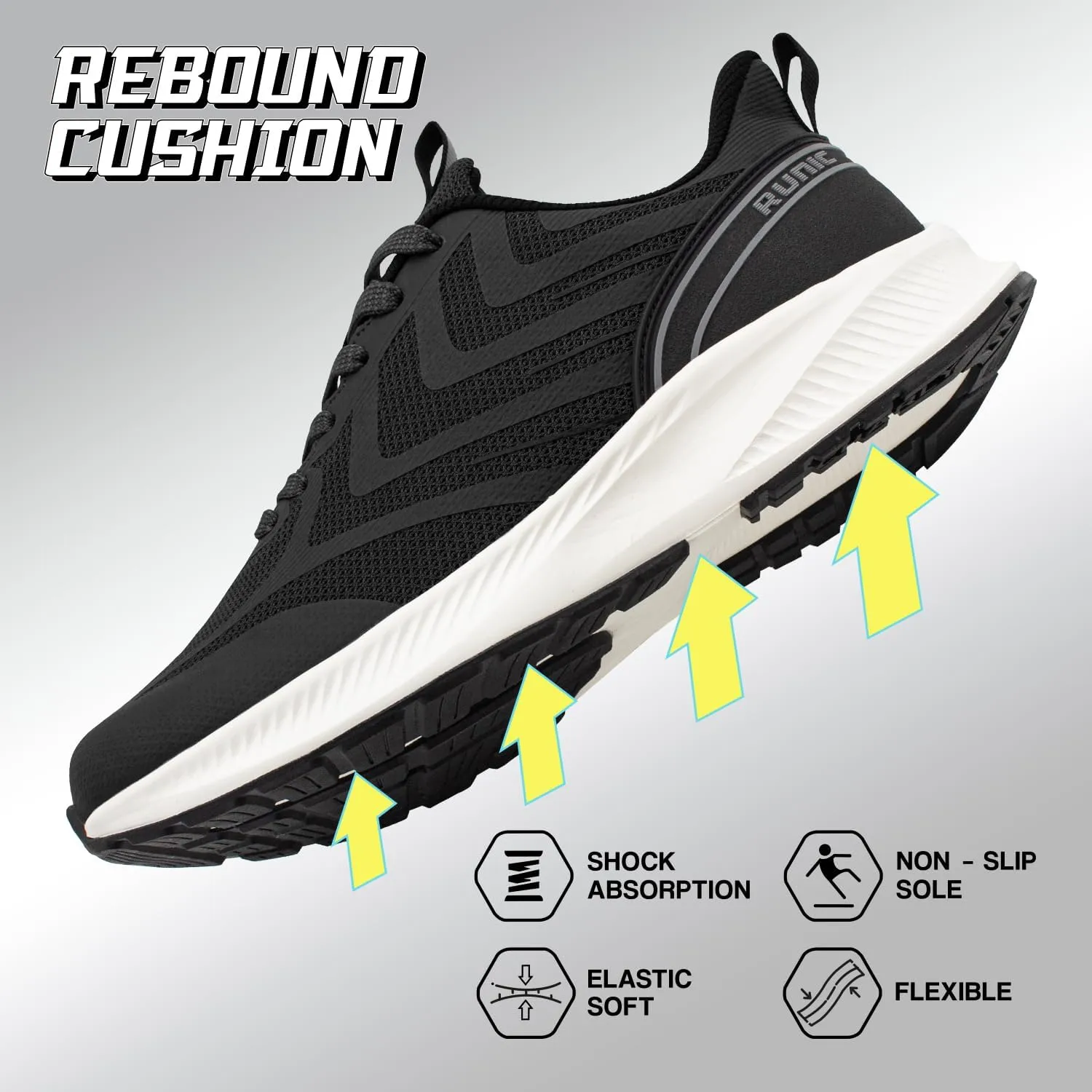Wide Toe Box Sneakers for Women - Extra Wide Width Lightweight Running Shoes, Breathable Walking Tennis Shoes with Arch Support and Non-Slip Rubber Outsole