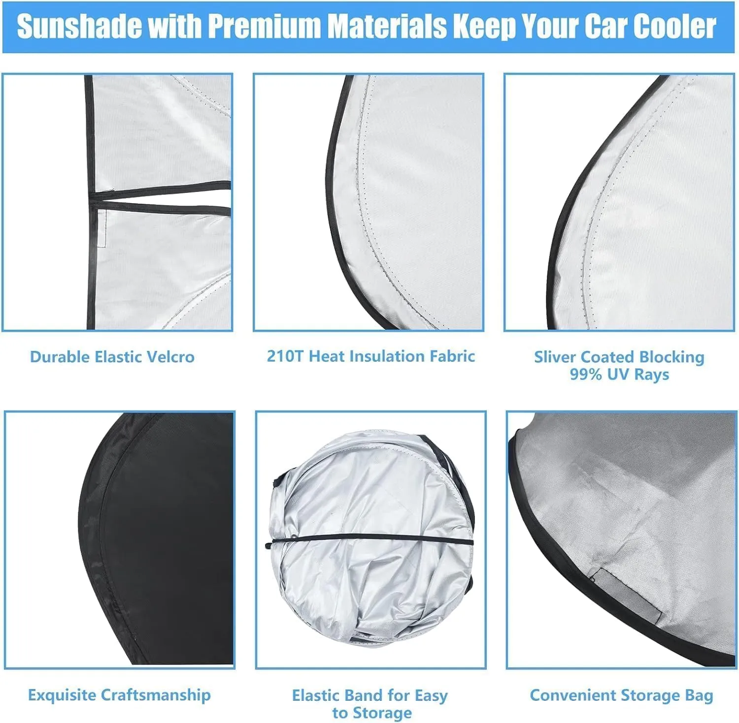 Windshield Sun Shade for 2018-2025 Chevy Traverse (LS, LT, RS, Redline, Premier, High Country), Front Window Sunshade for Chevrolet Traverse, Folable Sun Visor Cover Block Out Rays & Heat