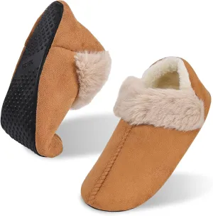 Winter Warm Floor Slippers for Women Man, Unisex Cozy Comfy Home Bedroom Shoes with Soft Sole, Plush Lightweight House Slippers