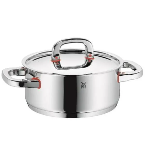 Wmf Low Stainless Steel Induction Casserole With Lid - 20cm/2.5L