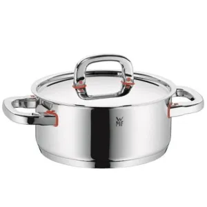 Wmf Low Stainless Steel Induction Casserole With Lid - 20cm/2.5L