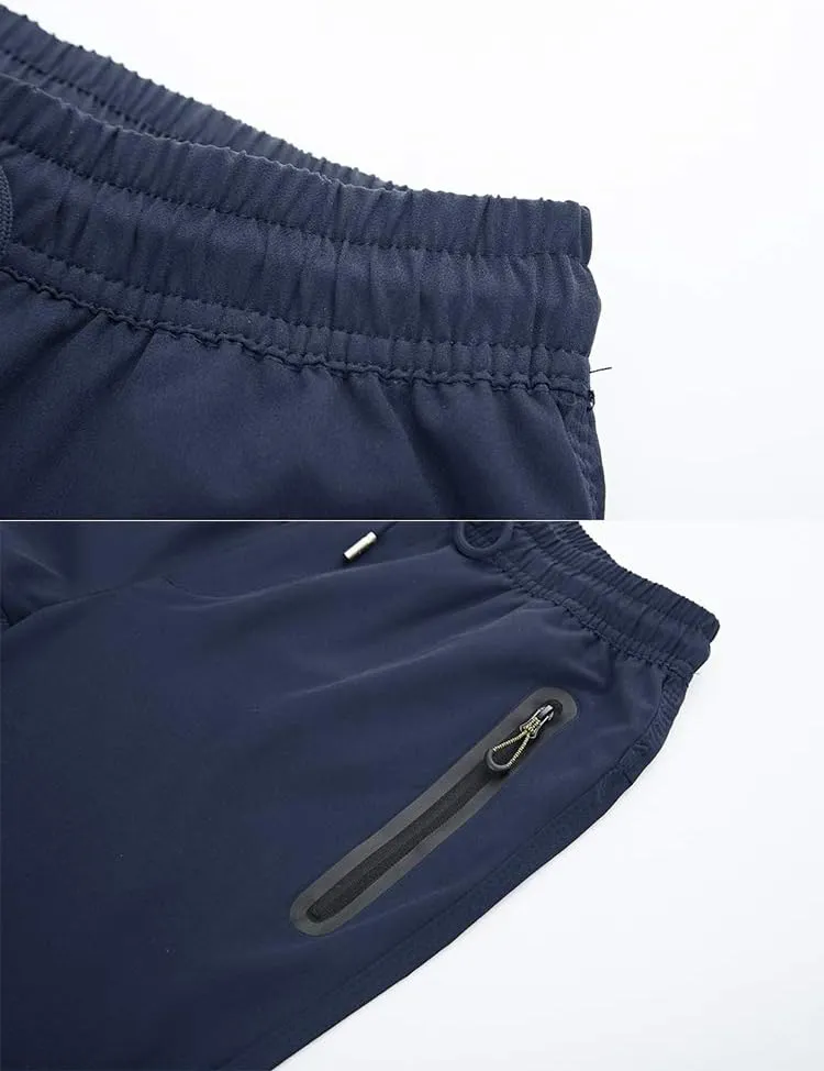 YSENTO Mens Track Pants Quick Dry Lightweight Joggers Athletic Hiking Pants Zipper Pockets