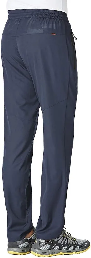 YSENTO Mens Track Pants Quick Dry Lightweight Joggers Athletic Hiking Pants Zipper Pockets