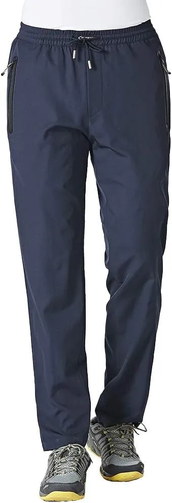 YSENTO Mens Track Pants Quick Dry Lightweight Joggers Athletic Hiking Pants Zipper Pockets