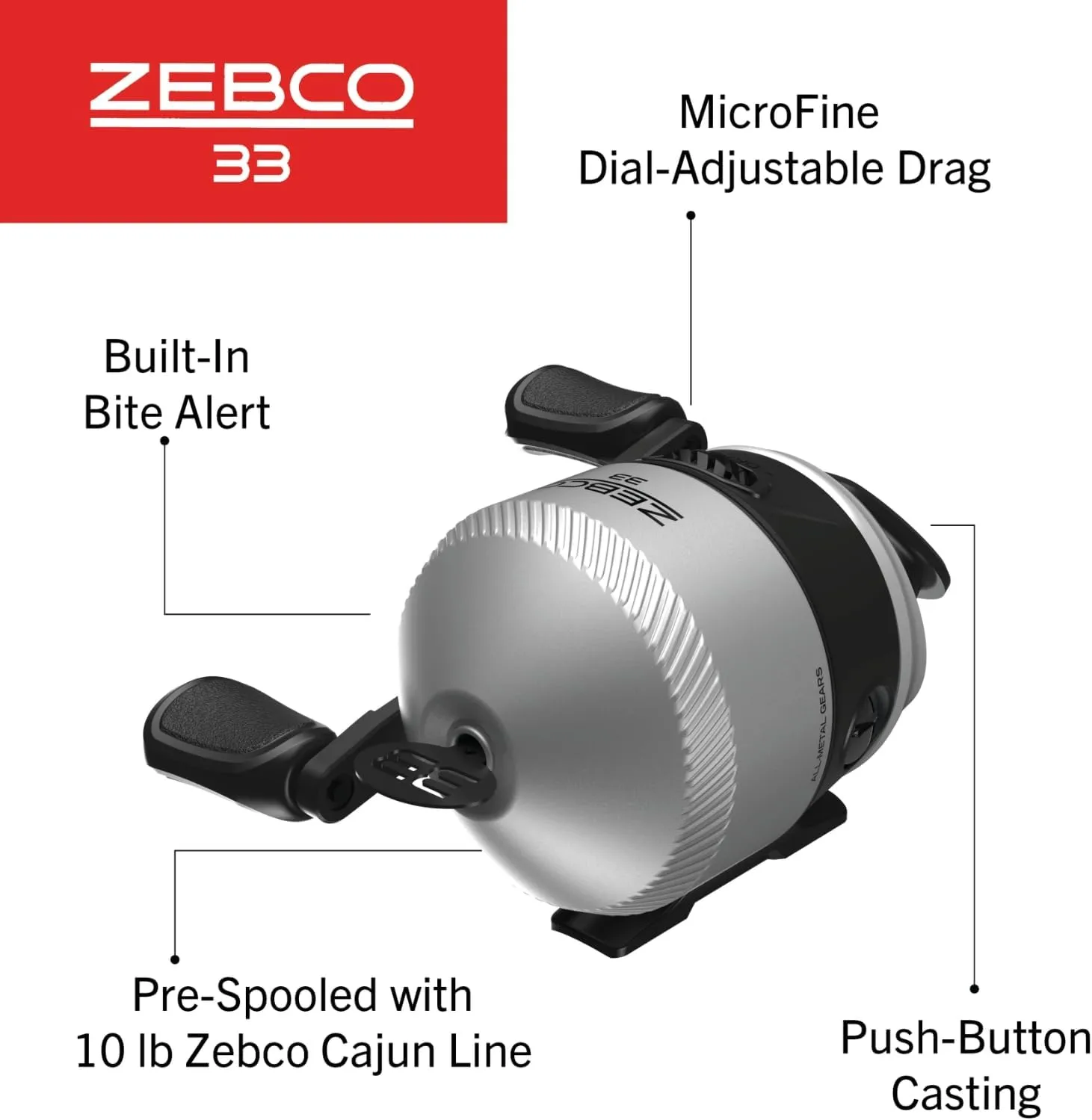 Zebco 33 Spincast Reel and Fishing Rod Combo