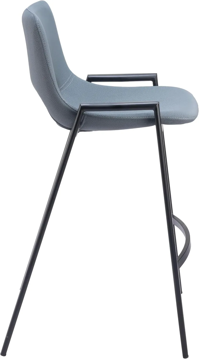 Zuo Modern Counter Chair Set, Gray, Black