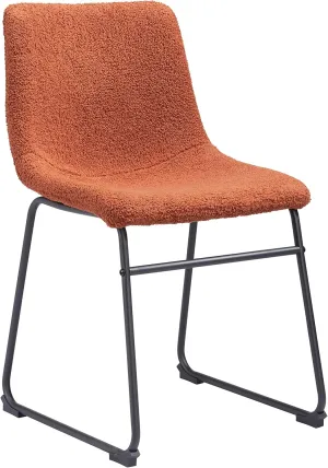 Zuo Modern Smart Dining Chair (Set of 2) Burnt Orange